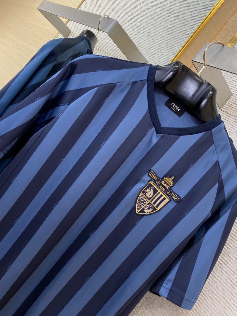 Fendi Club Badge Stripe Short Sleeve 5