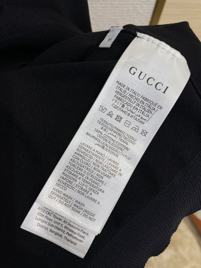 Gucci Alphabet Appliqu??d Knit Polo Shirt 8