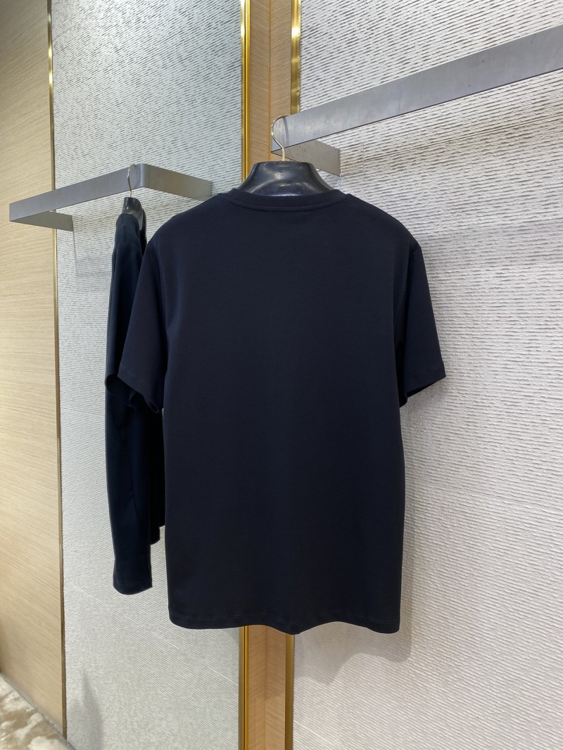 LV Neon Print Round Neck Short Sleeve Black 6