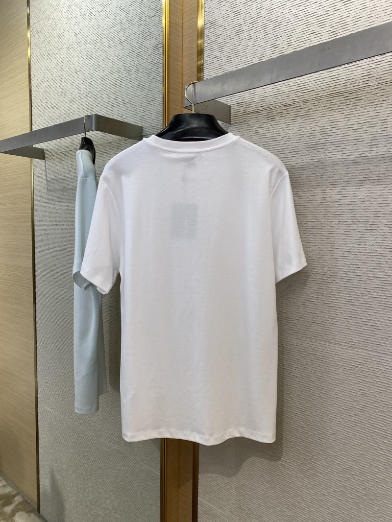 LV Neon Print Round Neck Short Sleeve White 6