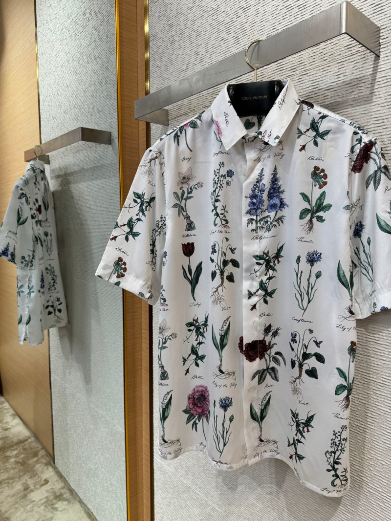 Dior Floral Lapel Short Sleeve Shirt 5