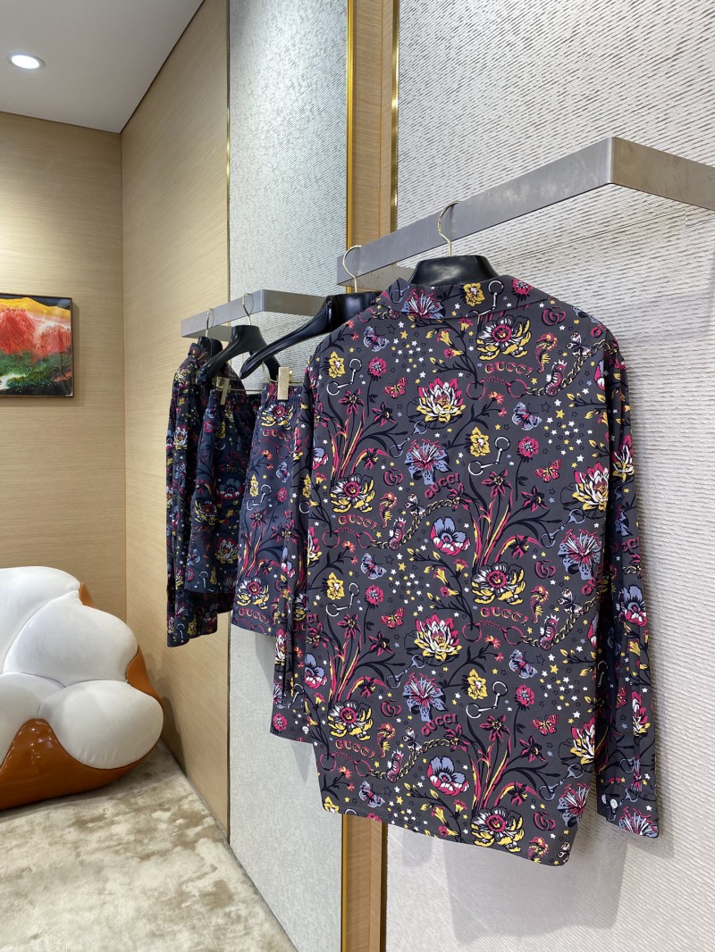 Gucci Floral Print Long Sleeve Shirt 3