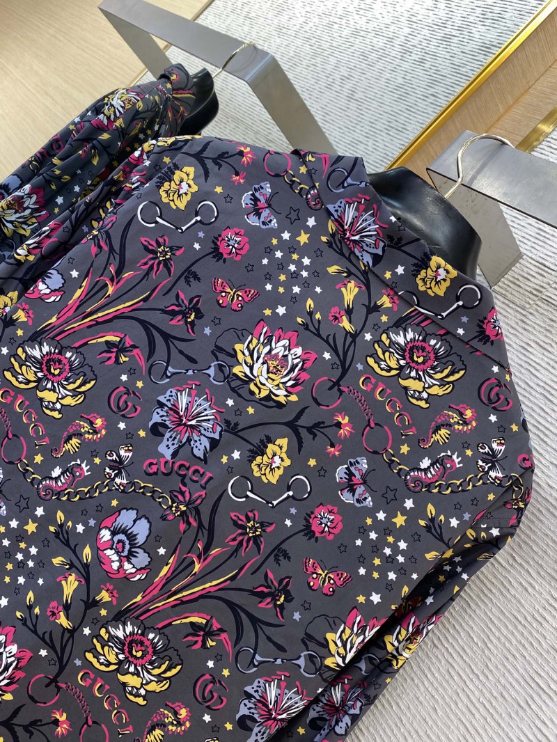 Gucci Floral Print Long Sleeve Shirt 7