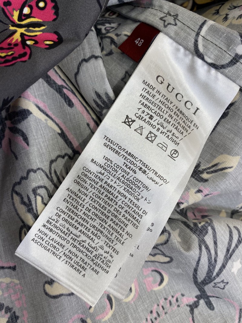 Gucci Floral Print Long Sleeve Shirt 8