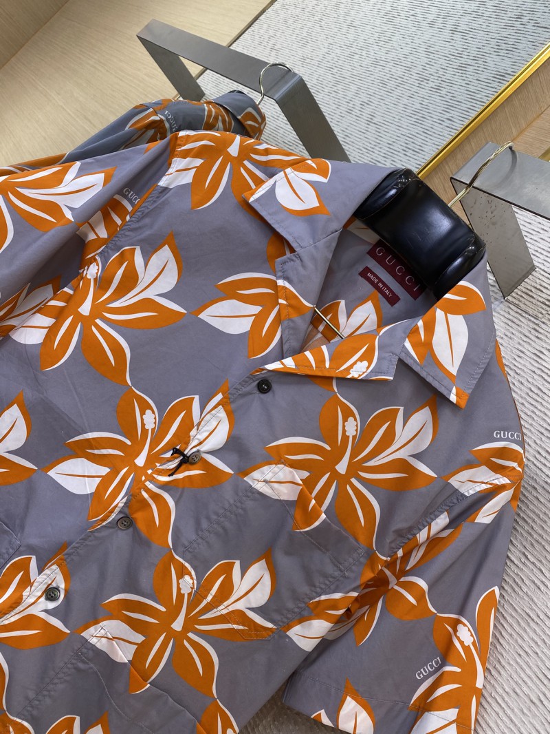 Gucci Floral Print Short Sleeve Shirt 5