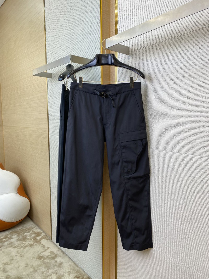 Dior Metallic Button Work Trousers Black 4