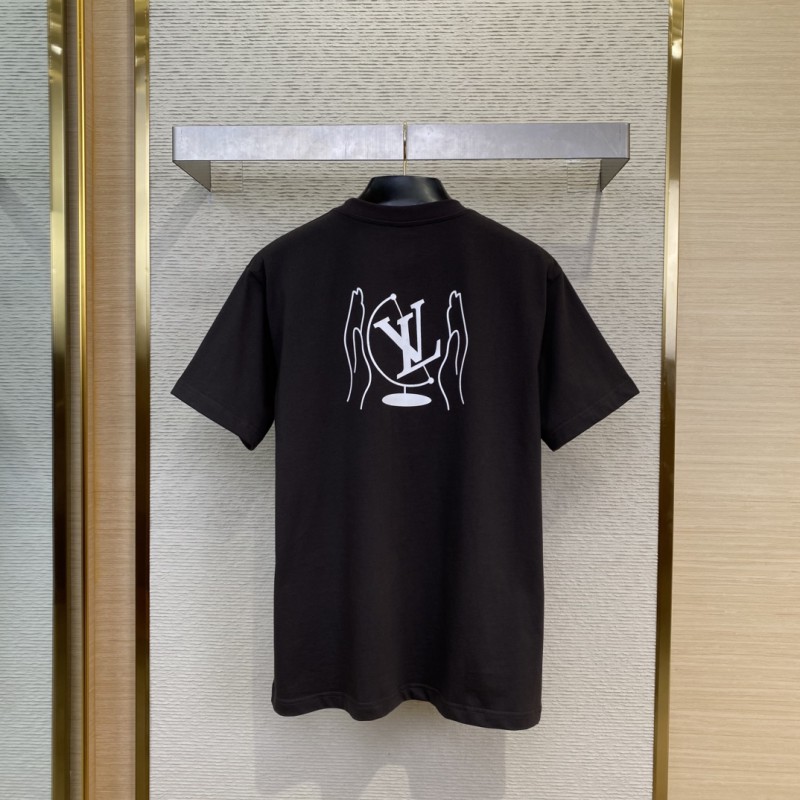 LV Compass Print Short Sleeve T-Shirt 1