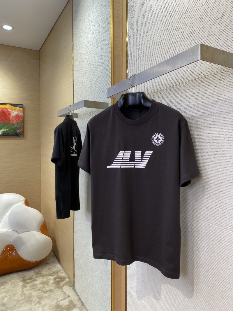 LV Compass Print Short Sleeve T-Shirt 2