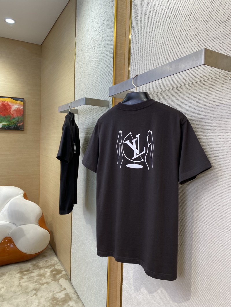 LV Compass Print Short Sleeve T-Shirt 3