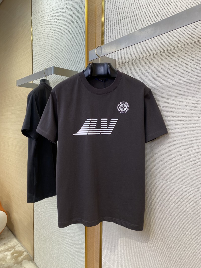 LV Compass Print Short Sleeve T-Shirt 4