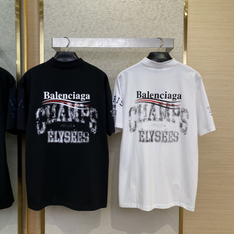 Balenciaga Love Print Short Sleeve T-Shirt White 1
