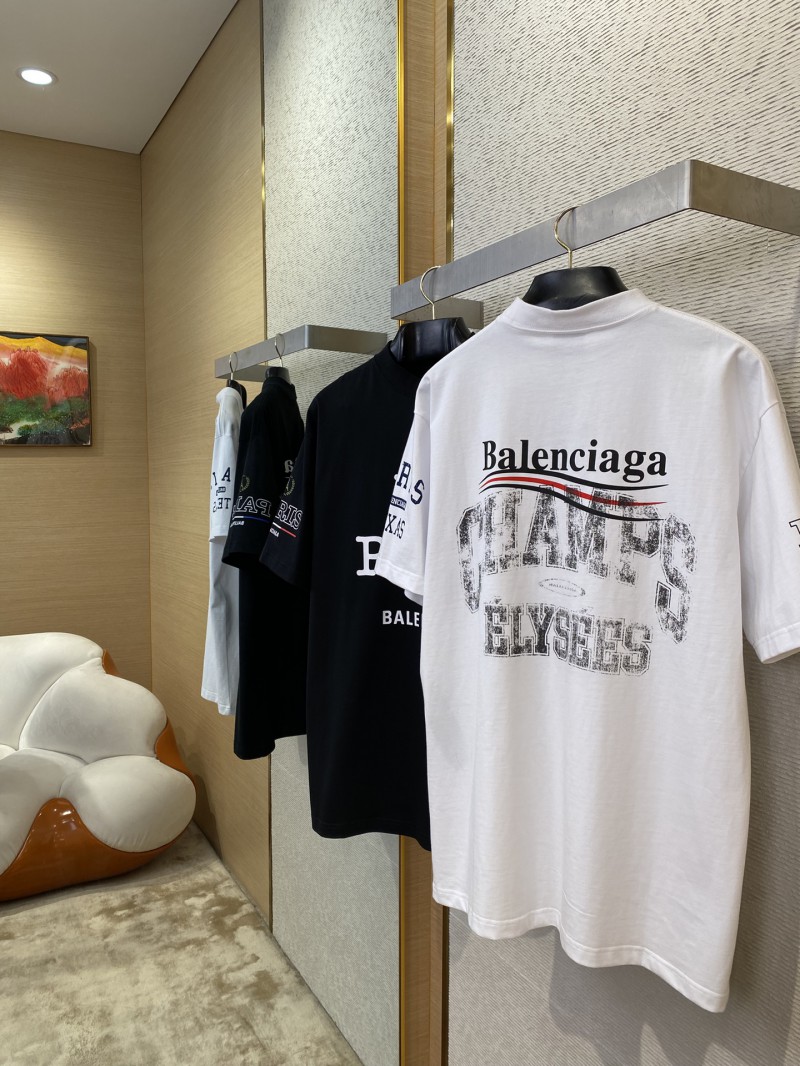 Balenciaga Love Print Short Sleeve T-Shirt White 3