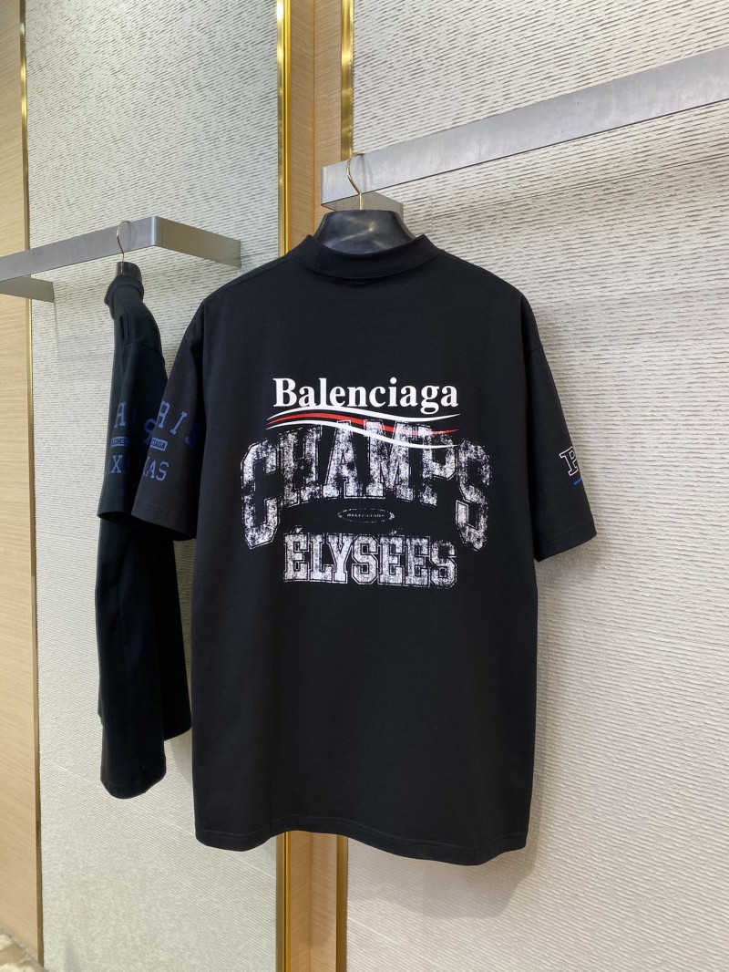 Balenciaga Love Print Short Sleeve T-Shirt Black 6