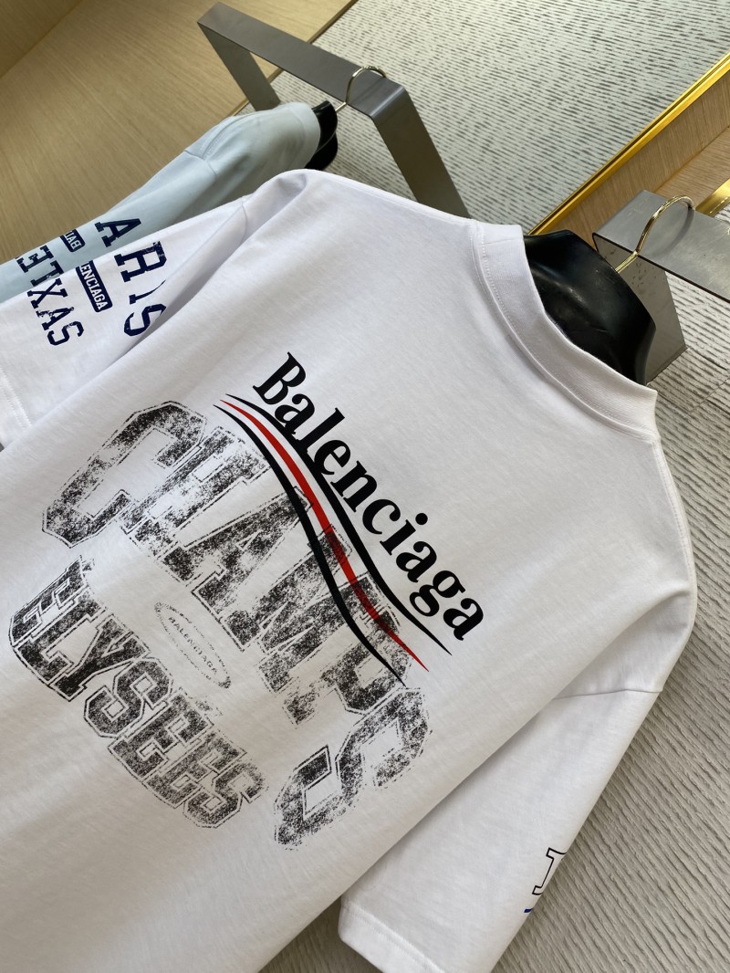 Balenciaga Love Print Short Sleeve T-Shirt White 7