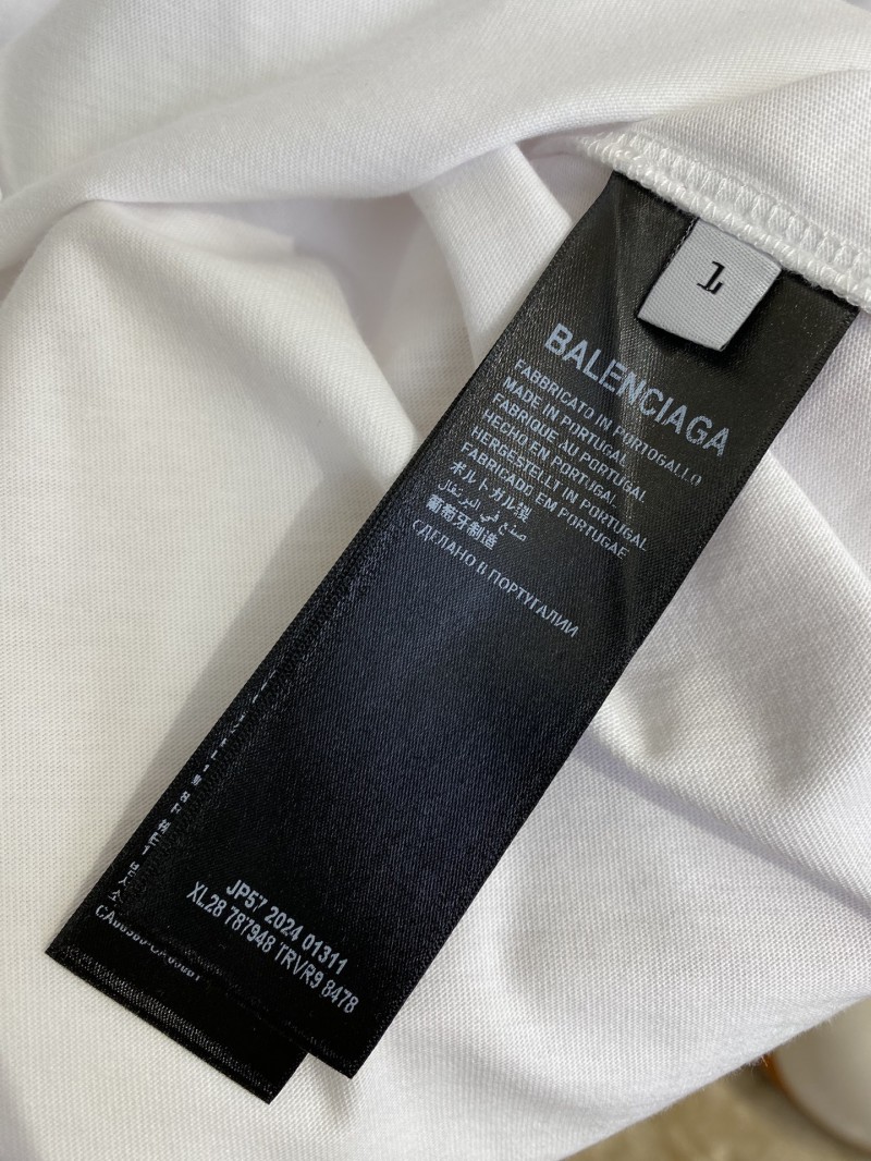 Balenciaga Love Print Short Sleeve T-Shirt Black 8