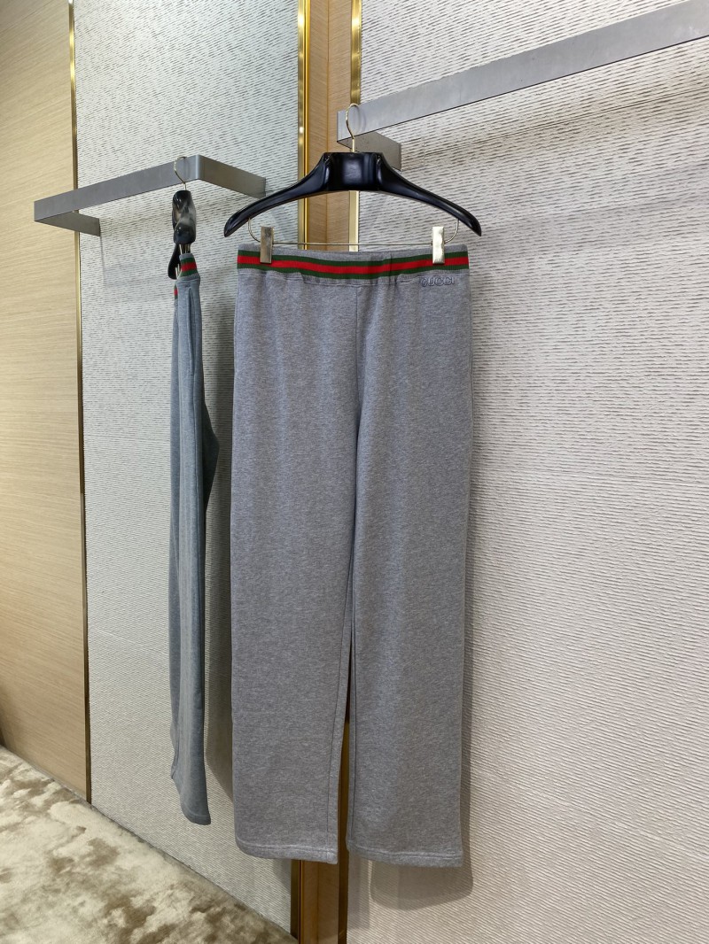 Gucci Red and Green Webbing Casual Trousers 4