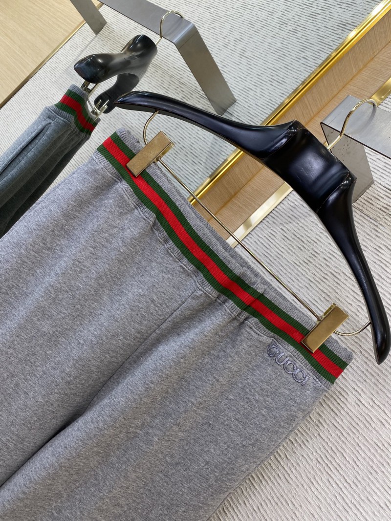Gucci Red and Green Webbing Casual Trousers 5