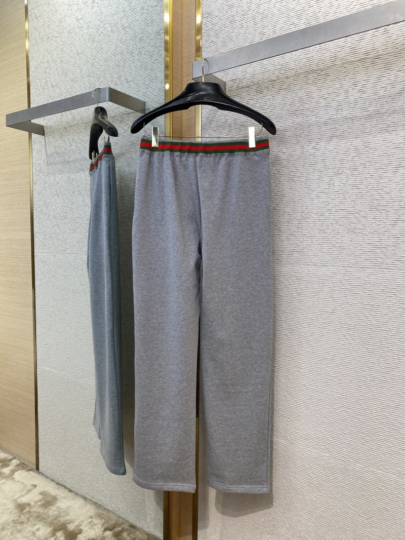 Gucci Red and Green Webbing Casual Trousers 6