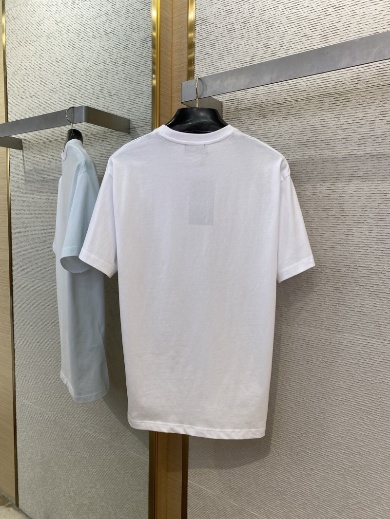 Gucci Collar Stripe Printed Round Neck Short Sleeve T-Shirt 6