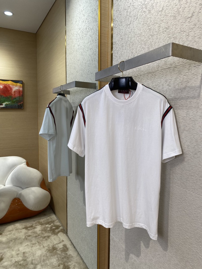 Gucci Ribbon Embroidery Short Sleeve T-Shirt 2