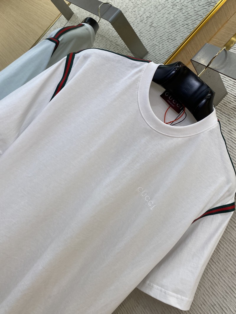 Gucci Ribbon Embroidery Short Sleeve T-Shirt 5