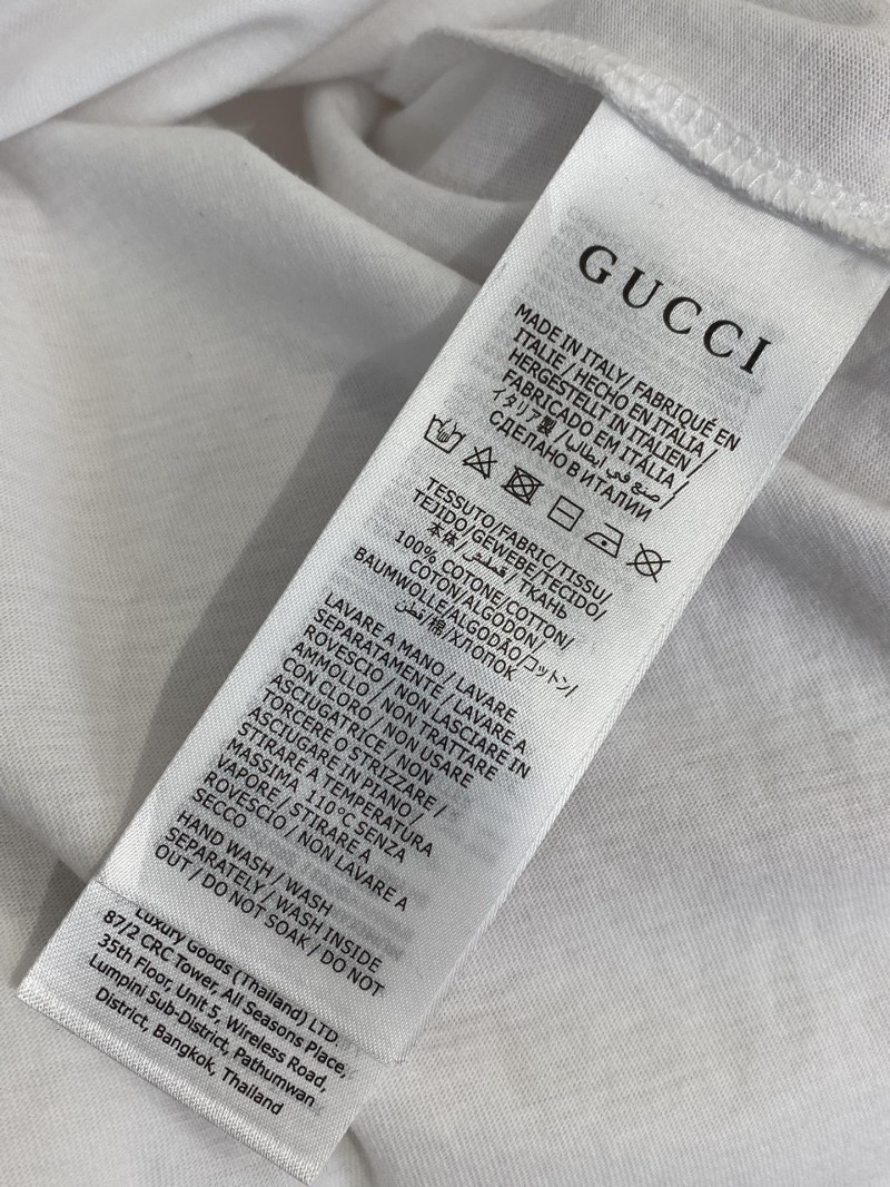 Gucci Ribbon Embroidery Short Sleeve T-Shirt 8
