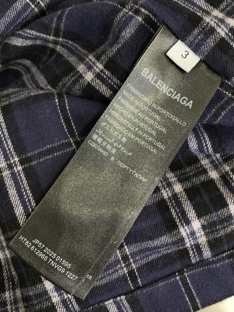 Balenciaga Plaid Zip Hooded Jacket 8