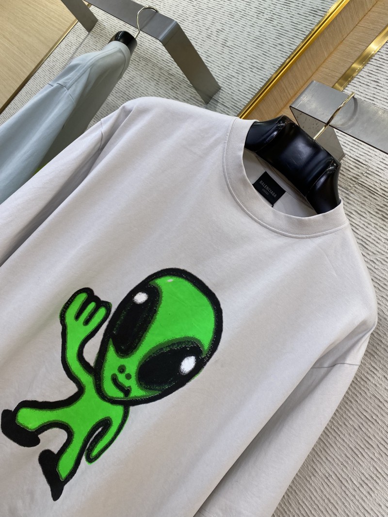 Balenciaga Alien Fluorescent Short Sleeve T-Shirt 5