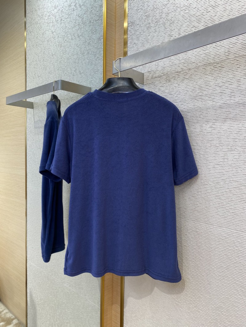 Prada Triangle Label Towel Short Sleeve T-Shirt Blue 6
