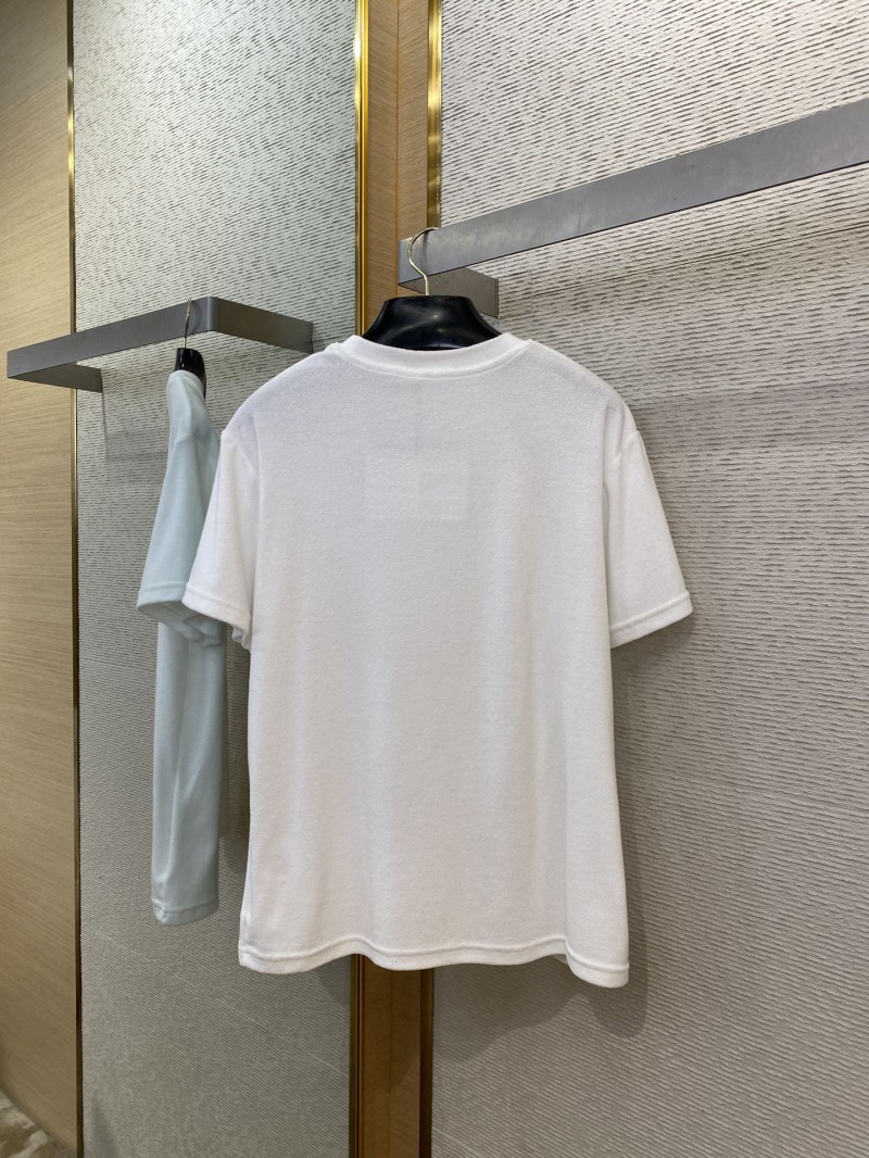Prada Triangle Label Towel Short Sleeve T-Shirt White 6