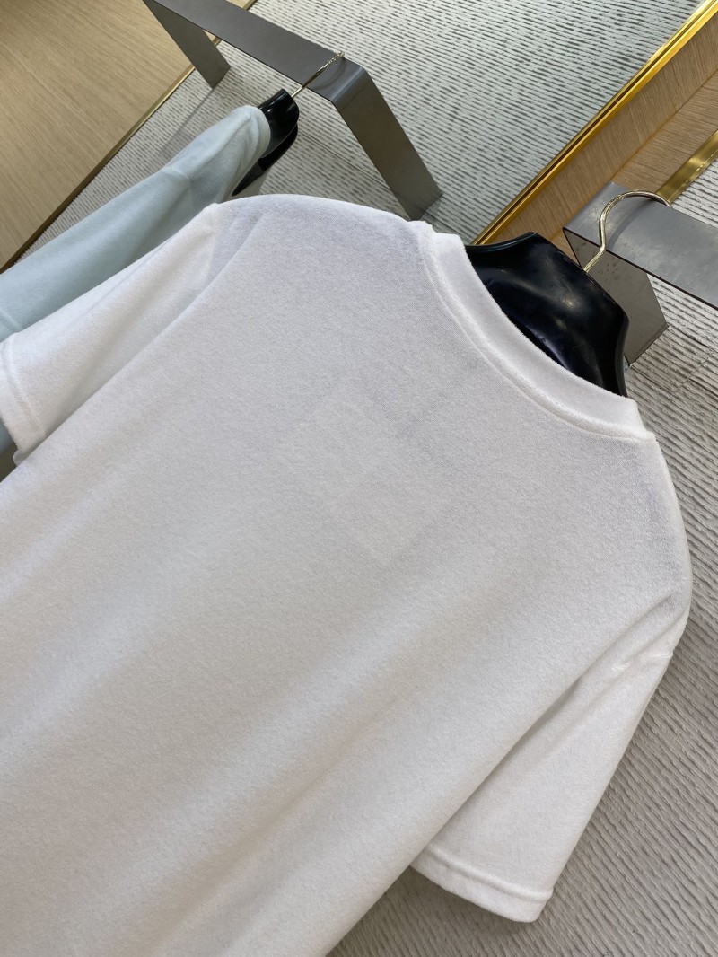 Prada Triangle Label Towel Short Sleeve T-Shirt White 7