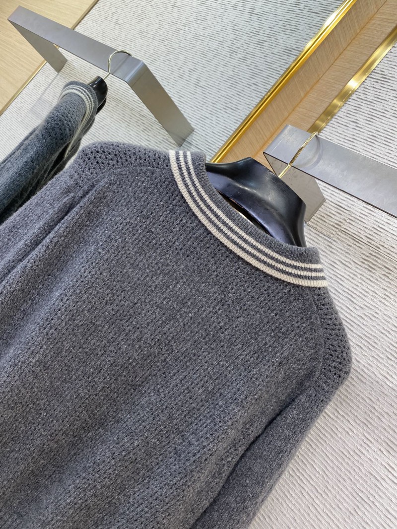Miu Miu Cutout Lapel Long Sleeve Sweater 7