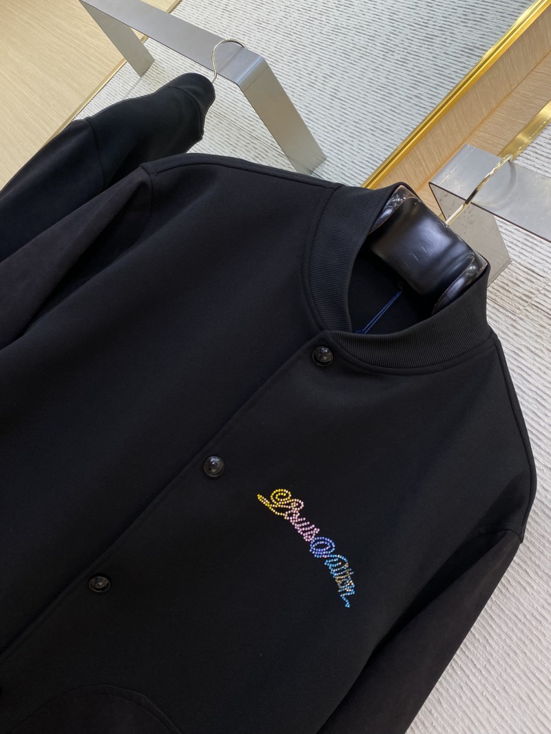 LV Sheep Wool Jacket with Colourful Diamonds and Embroidery 5