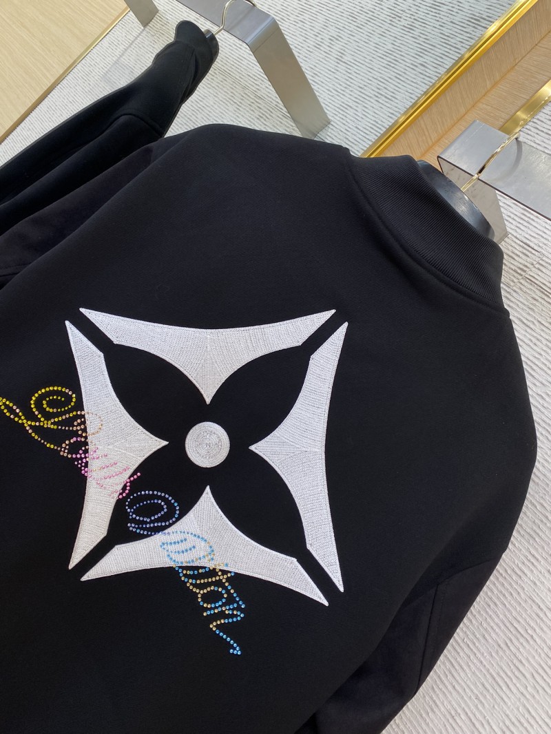 LV Sheep Wool Jacket with Colourful Diamonds and Embroidery 7