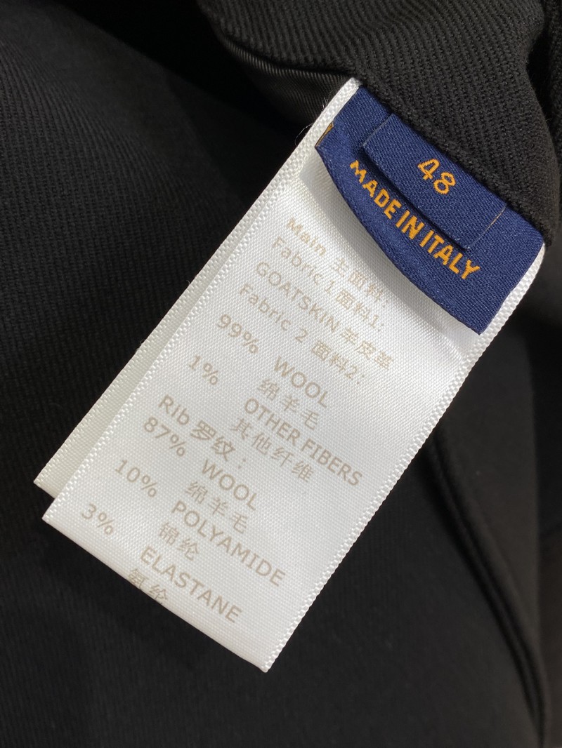 LV Sheep Wool Jacket with Colourful Diamonds and Embroidery 8