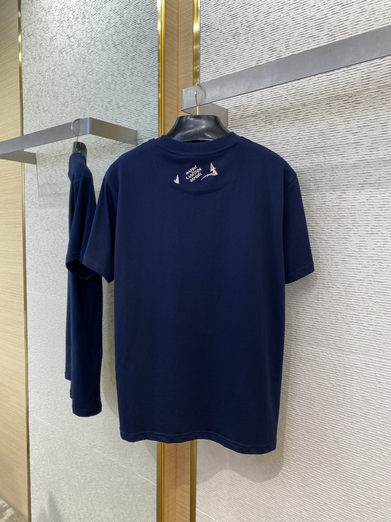 LV Sailboat Logo Embroidered Short Sleeve T-Shirt 6