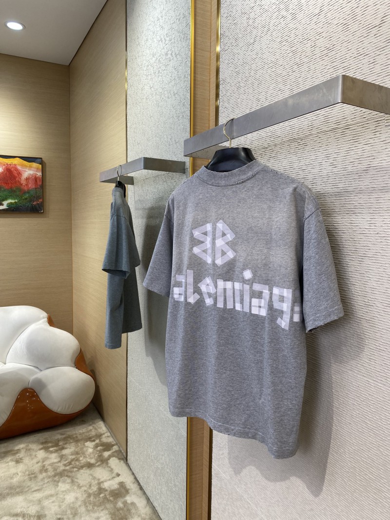 Balenciaga Mylar Tape Print Short Sleeve T-Shirt 3