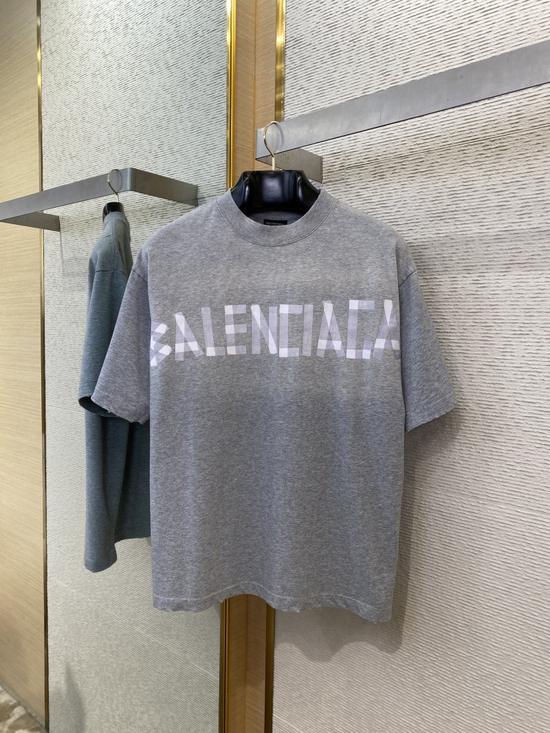 Balenciaga Mylar Tape Print Short Sleeve T-Shirt 4