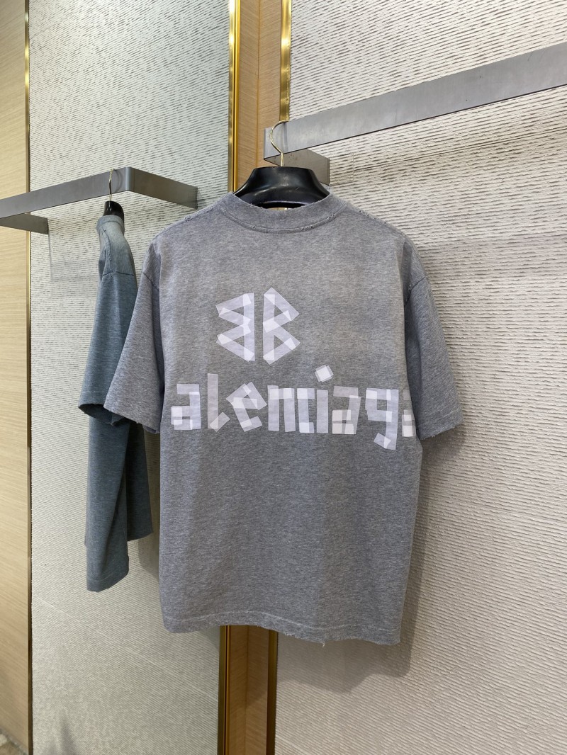 Balenciaga Mylar Tape Print Short Sleeve T-Shirt 6