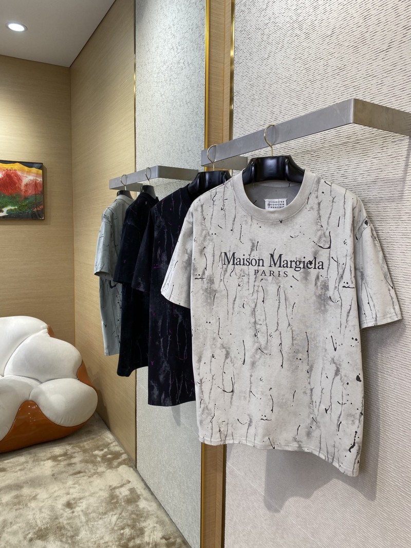 Maison Margiela Clashing Burnout Print Reversible Short Sleeve T-Shirt Black 2