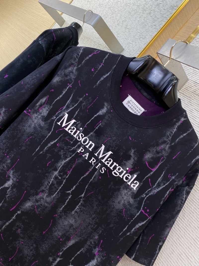 Maison Margiela Clashing Burnout Print Reversible Short Sleeve T-Shirt Black 5