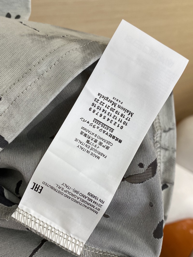 Maison Margiela Clashing Burnout Print Reversible Short Sleeve T-Shirt White 8