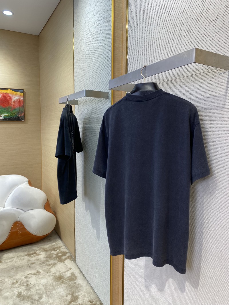 Balenciaga Grunya Small Town Washed Sail Short Sleeve T-Shirt 3