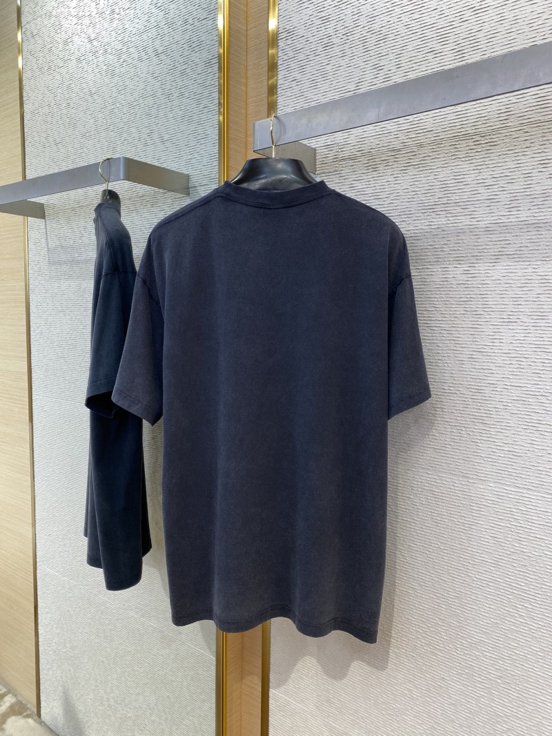 Balenciaga Grunya Small Town Washed Sail Short Sleeve T-Shirt 6