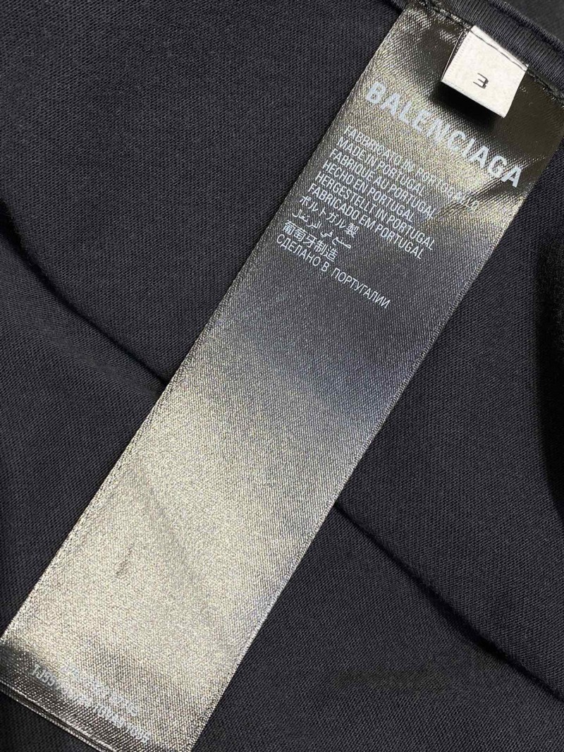 Balenciaga Grunya Small Town Washed Sail Short Sleeve T-Shirt 8