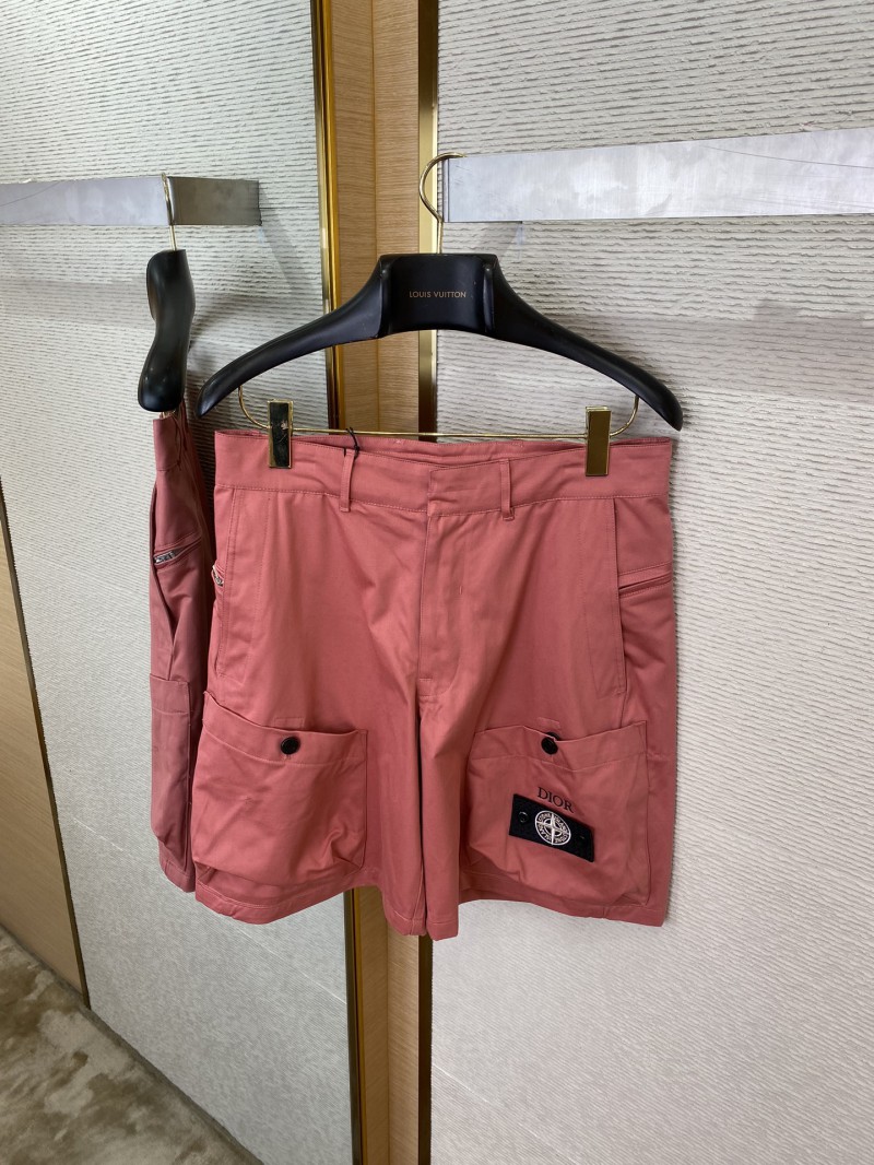 Dior ?? stone island co-branded shorts Burgundy 6