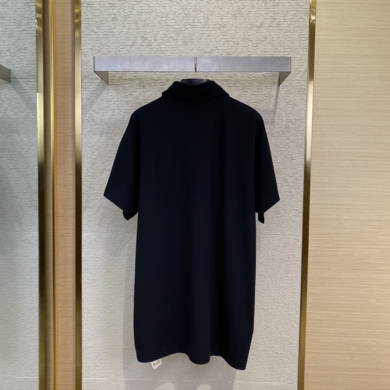 Balenciaga Rainbow Letter Embroidered Polo Shirt 1