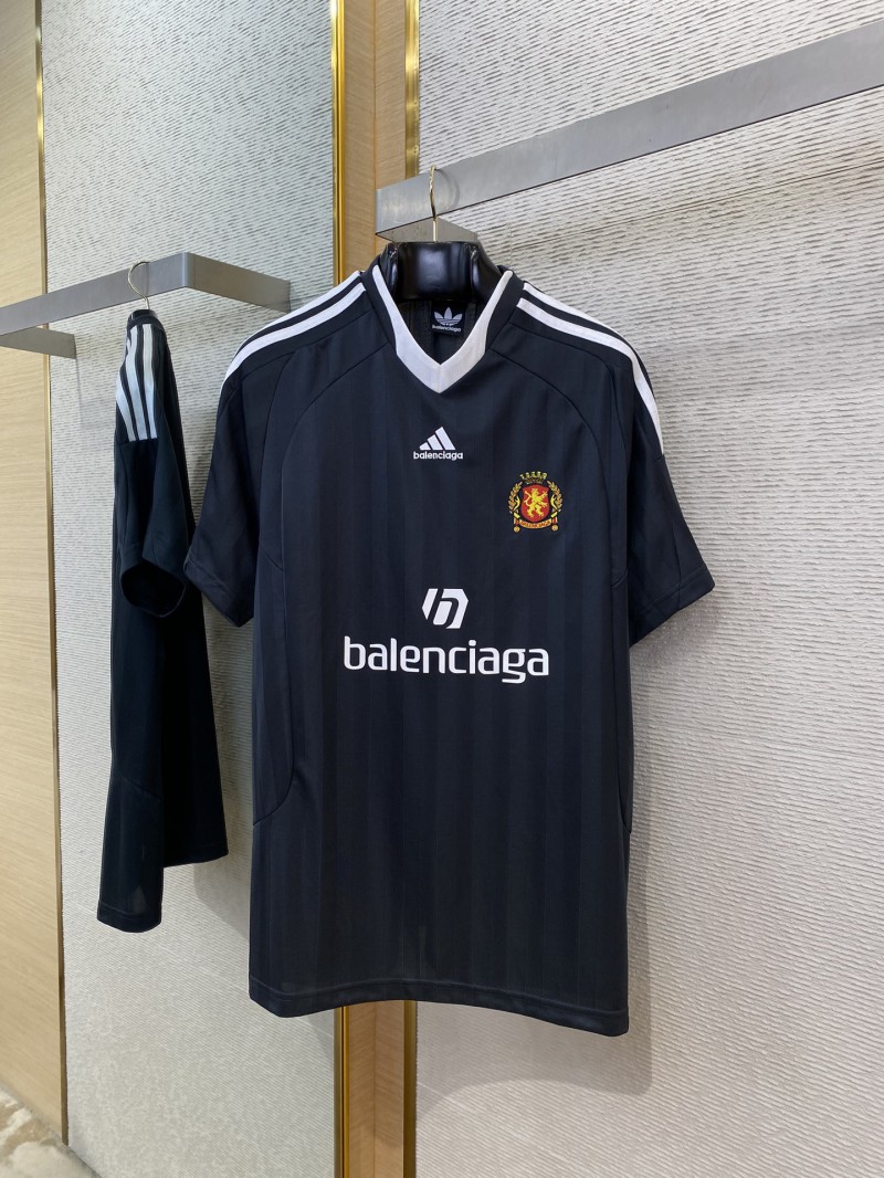 Balenciaga Manchester United Striped Football Short Sleeve T-Shirt 5