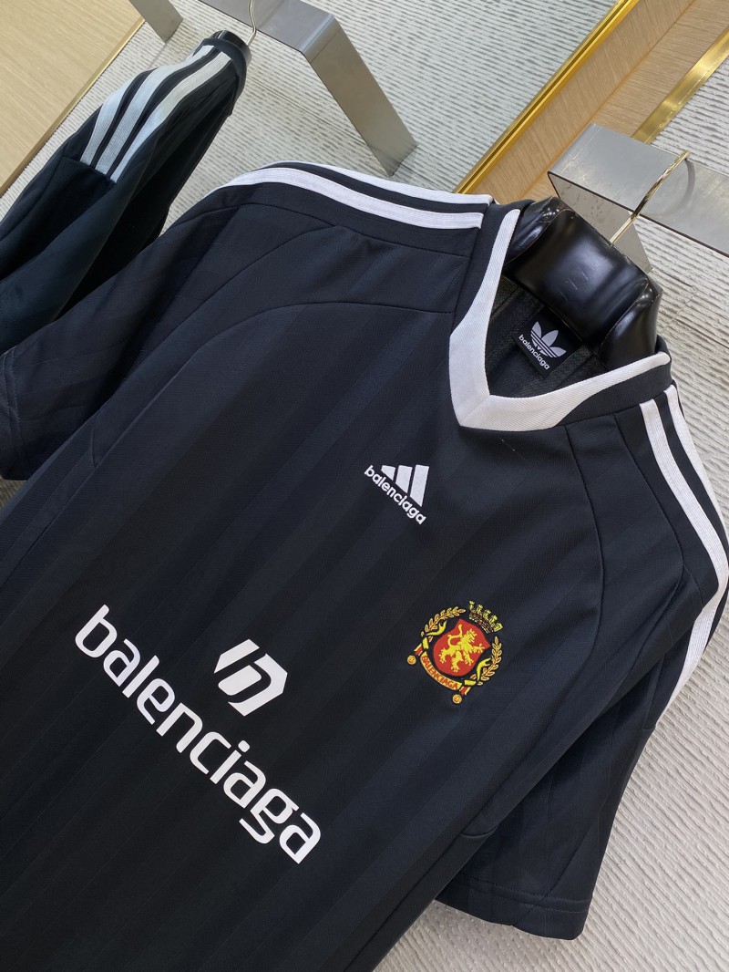 Balenciaga Manchester United Striped Football Short Sleeve T-Shirt 6