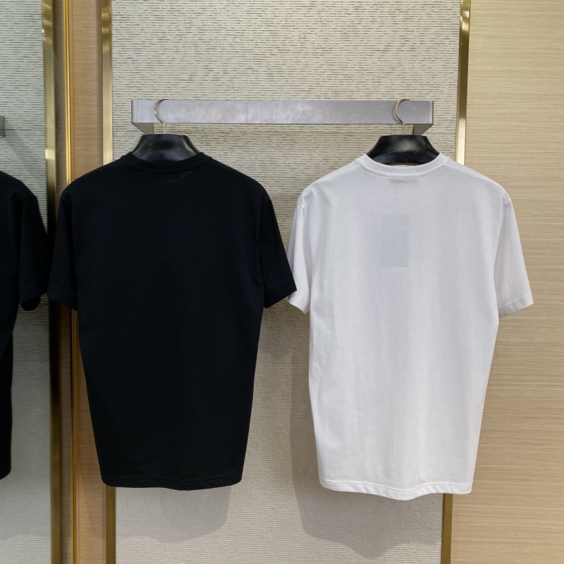 Gucci Green Rose 3D Embroidery Short Sleeve Black 1